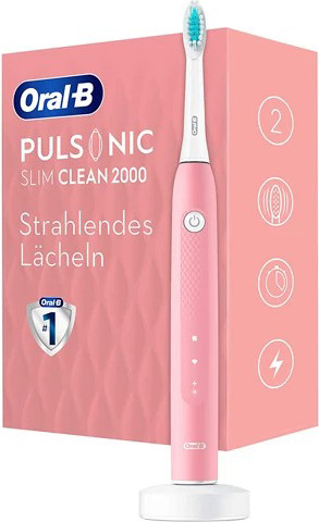 Изображение товара Электрическая зубная щетка Oral-B Pulsonic Slim Clean 2000 (розовый)