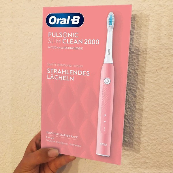 Изображение товара Электрическая зубная щетка Oral-B Pulsonic Slim Clean 2000 (розовый)