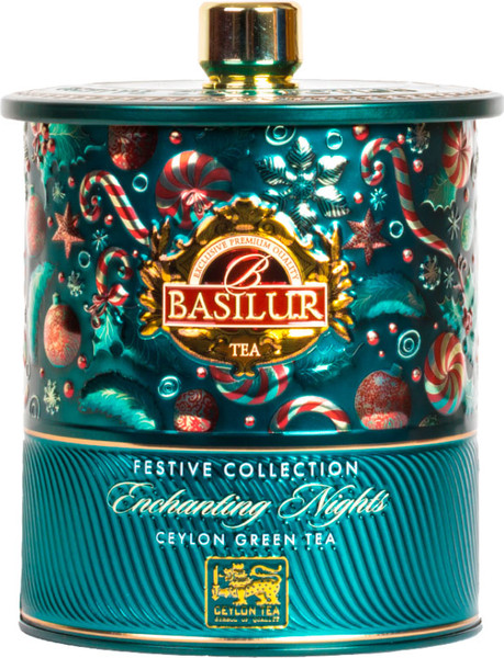 Изображение товара Чай листовой Basilur Праздничная коллекция Очаровательные ночи зеленый (75г)
