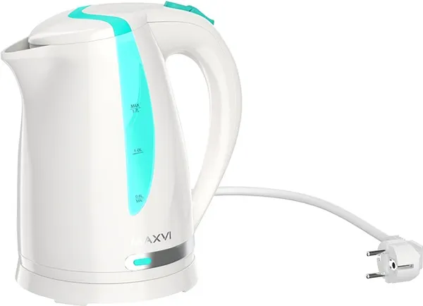 Изображение товара Электрочайник Maxvi KE1701P (белый/зеленый)