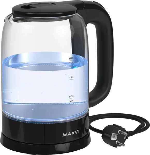 Изображение товара Электрочайник Maxvi KE1741G (черный)