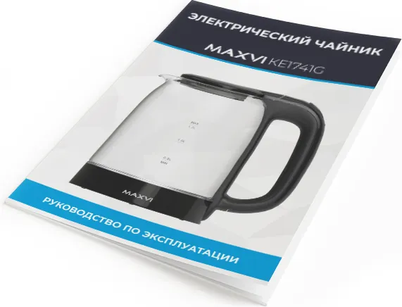 Изображение товара Электрочайник Maxvi KE1741G (черный)