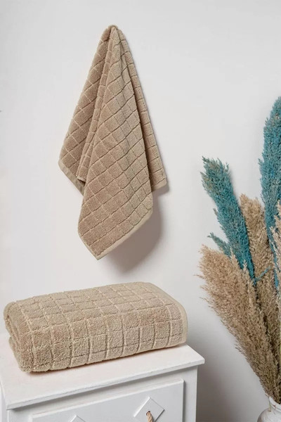 Изображение товара Полотенце Arya Quatro 50x90 / 8680943251589 (коричневый)