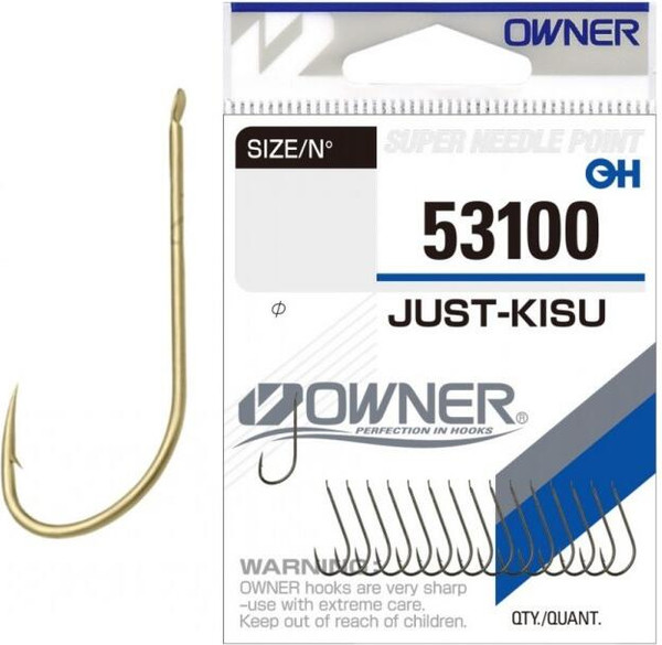 Изображение товара Набор крючков рыболовных Owner Just Kisu brown №18 / 53100-18 (16шт)