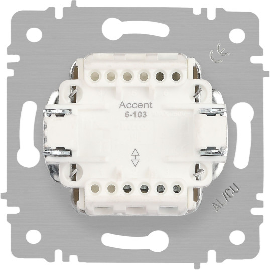 Изображение товара Выключатель INTRO Accent 6-103-04 / Б0063461 (шампань)