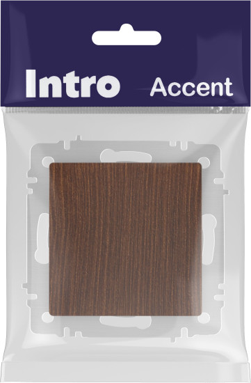 Изображение товара Выключатель INTRO Accent 6-103-10 / Б0063473 (венге)