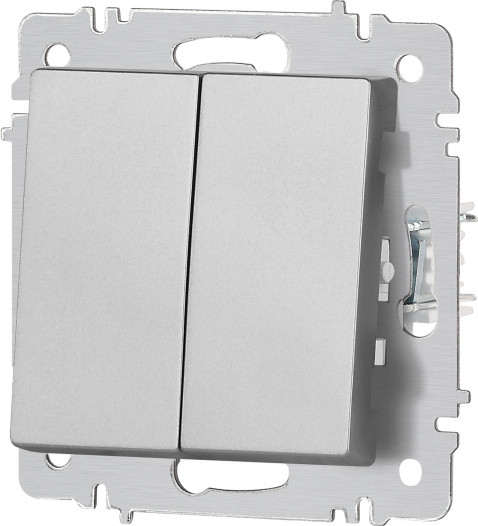 Изображение товара Выключатель INTRO Accent 6-107-03 / Б0063560 (алюминий)