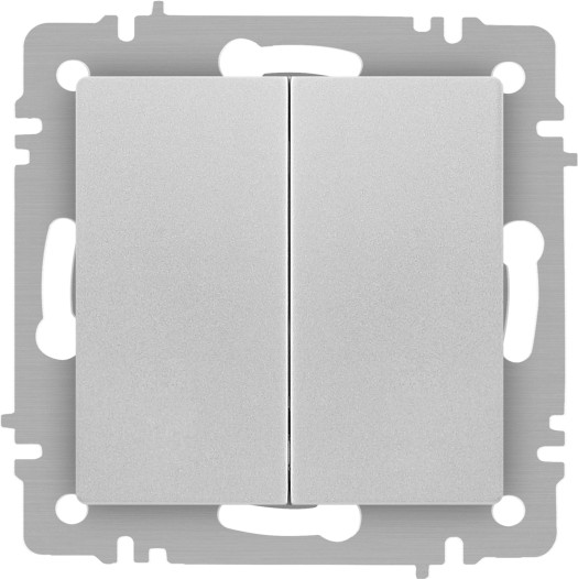 Изображение товара Выключатель INTRO Accent 6-107-03 / Б0063560 (алюминий)