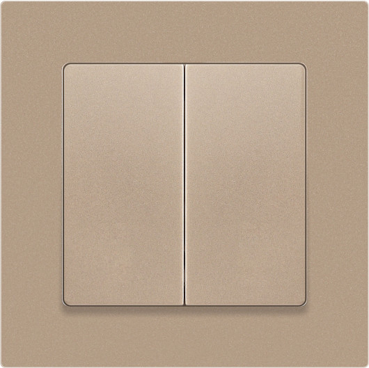 Изображение товара Выключатель INTRO Accent 6-107-04 / Б0063562 (шампань)