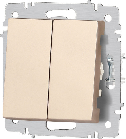 Изображение товара Выключатель INTRO Accent 6-107-04 / Б0063562 (шампань)