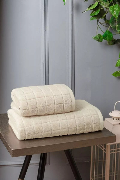 Изображение товара Полотенце Arya Quatro 70x140 / 8680943249296 (бежевый)