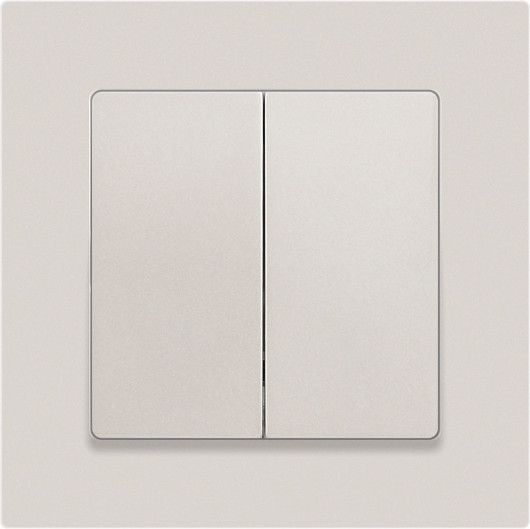 Изображение товара Выключатель INTRO Accent 6-107-06 / Б0063566 (перламутр)