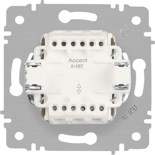 Изображение товара Выключатель INTRO Accent 6-107-06 / Б0063566 (перламутр)