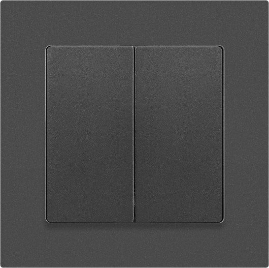 Изображение товара Выключатель INTRO Accent 6-107-07 / Б0063568 (графит)