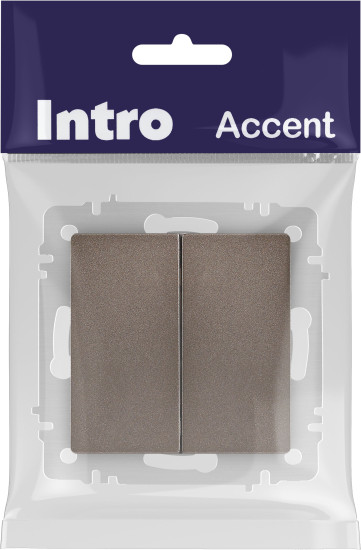 Изображение товара Выключатель INTRO Accent 6-107-08 / Б0063570 (бронза)