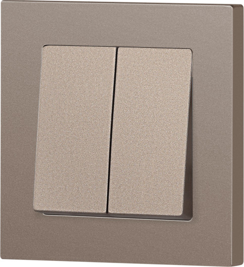 Изображение товара Выключатель INTRO Accent 6-107-08 / Б0063570 (бронза)
