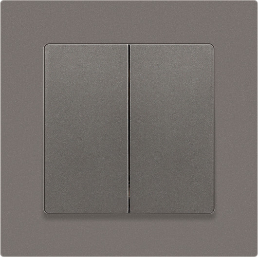 Изображение товара Выключатель INTRO Accent 6-107-09 / Б0063572 (титан)