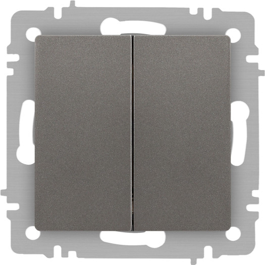 Изображение товара Выключатель INTRO Accent 6-107-09 / Б0063572 (титан)