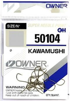Изображение товара Набор крючков рыболовных Owner Kawamushi brown №11 / 50104-11 (15шт)