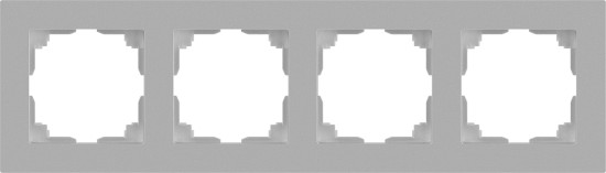 Изображение товара Рамка для выключателей и розеток INTRO Accent 6-504-03 / Б0063763 (алюминий)