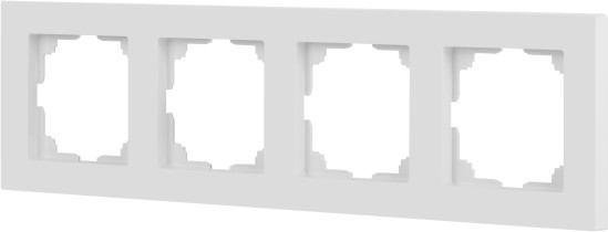 Изображение товара Рамка для выключателей и розеток INTRO Accent 6-504-01М / Б0063759 (белый матовый)
