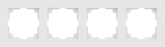 Изображение товара Рамка для выключателей и розеток INTRO Accent 6-504-01М / Б0063759 (белый матовый)