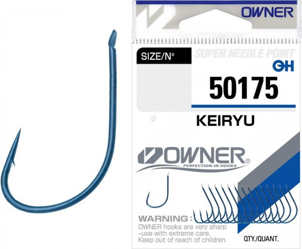 Изображение товара Набор крючков рыболовных Owner Keiryu blue №12 / 50175-12 (15шт)