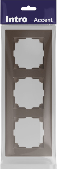 Изображение товара Рамка для выключателей и розеток INTRO Accent 6-503-08 / Б0063792 (бронза)