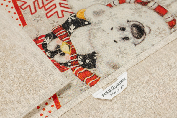 Изображение товара Набор полотенец Pole Kvetak (Беларускі лён) 47x60 20С189-ШР+К/фкор (338 Север-3/сорт 1)