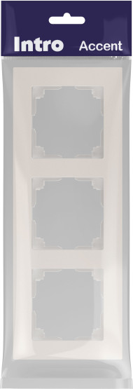 Изображение товара Рамка для выключателей и розеток INTRO Accent 6-503-06 / Б0063789 (перламутр)