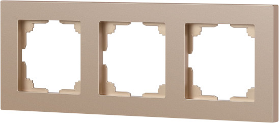 Изображение товара Рамка для выключателей и розеток INTRO Accent 6-503-04 / Б0063785 (шампань)
