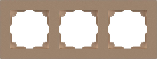 Изображение товара Рамка для выключателей и розеток INTRO Accent 6-503-04 / Б0063785 (шампань)