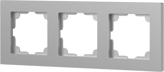 Изображение товара Рамка для выключателей и розеток INTRO Accent 6-503-03 / Б0063782 (алюминий)