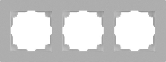 Изображение товара Рамка для выключателей и розеток INTRO Accent 6-503-03 / Б0063782 (алюминий)