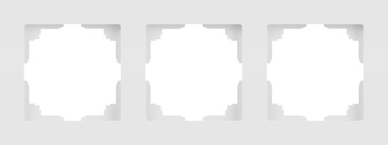 Изображение товара Рамка для выключателей и розеток INTRO Accent 6-503-01М / Б0063744 (белый матовый)