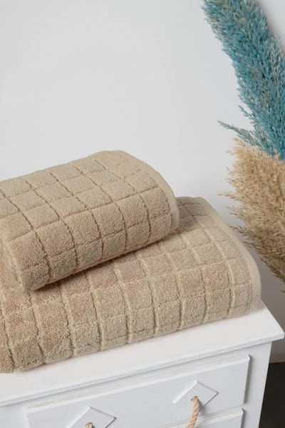 Изображение товара Полотенце Arya Quatro 70x140 / 8680943251602 (коричневый)