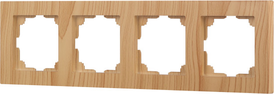 Изображение товара Рамка для выключателей и розеток INTRO Accent 6-504-11 / Б0063771 (сосна)