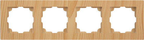 Изображение товара Рамка для выключателей и розеток INTRO Accent 6-504-11 / Б0063771 (сосна)