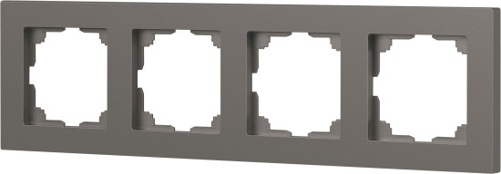 Изображение товара Рамка для выключателей и розеток INTRO Accent 6-504-09 / Б0063712 (титан)