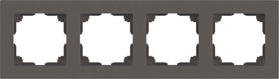 Изображение товара Рамка для выключателей и розеток INTRO Accent 6-504-09 / Б0063712 (титан)