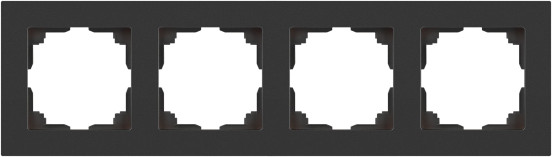 Изображение товара Рамка для выключателей и розеток INTRO Accent 6-504-07 / Б0063718 (графит)