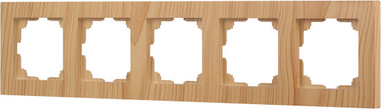 Изображение товара Рамка для выключателей и розеток INTRO Accent 6-505-11 / Б0063745 (сосна)