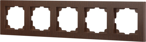 Изображение товара Рамка для выключателей и розеток INTRO Accent 6-505-10 / Б0063741 (венге)