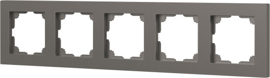 Изображение товара Рамка для выключателей и розеток INTRO Accent 6-505-09 / Б0063739 (титан)
