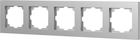 Изображение товара Рамка для выключателей и розеток INTRO Accent 6-505-03 / Б0063725 (алюминий)