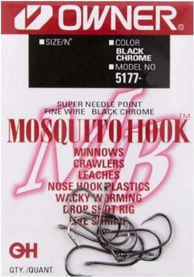 Изображение товара Набор крючков рыболовных Owner Mosquito Hook BC №2 / 5177-091 (9шт)