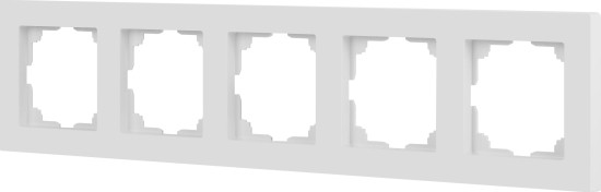 Изображение товара Рамка для выключателей и розеток INTRO Accent 6-505-01М / Б0063722 (белый матовый)