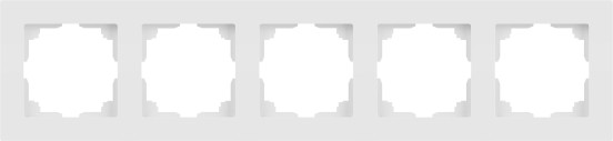 Изображение товара Рамка для выключателей и розеток INTRO Accent 6-505-01М / Б0063722 (белый матовый)