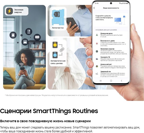 Изображение товара Стирально-сушильная машина Samsung WD11DB8B85GHLP