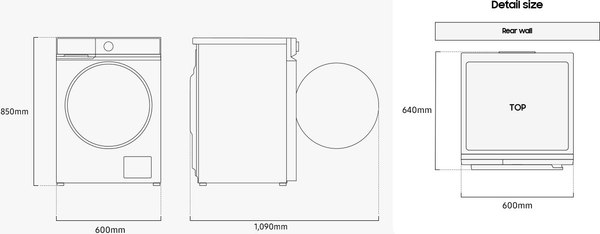 Изображение товара Стирально-сушильная машина Samsung WD11DB8B85GHLP